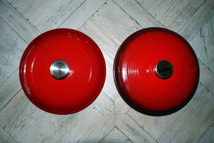 Lodge and Tramontina Dutch ovens lid knobs